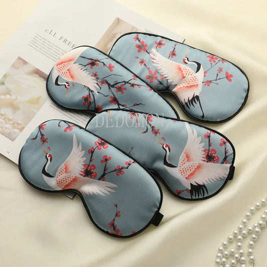 Silk Sleeping Eye Mask Cover For Women Men